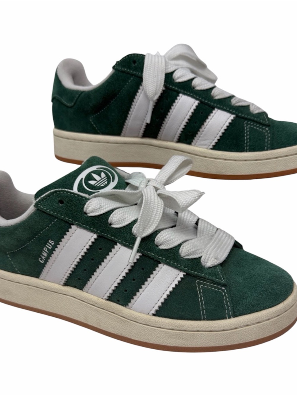 adidas Campus Green Suede Low-Top  00s Sneakers Size 8